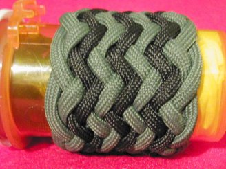 medicine-bottle-11-with-green-black-herringbone-interweave