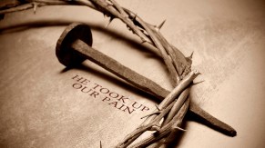 Jesus Christ crown of thorns and nail